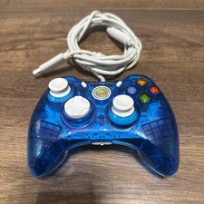 Controller for Xbox 360 clear blue case