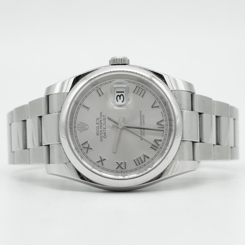 Rolex Datejust 116200 36mm Silver Roman Dial Stainless Steel B&P 2019 - 第 4/8 張圖片