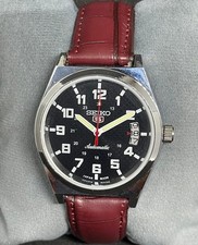 Vintage Seiko 5 Automatic Movement Japanese Wrist Watch Black Dial