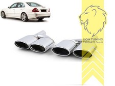 Edelstahl Endrohre Auspuff Blende Auspuffblenden für Mercedes Benz W204 Edelstahl Endrohre Auspuff Blende Auspuffblenden für Mercedes Benz W204