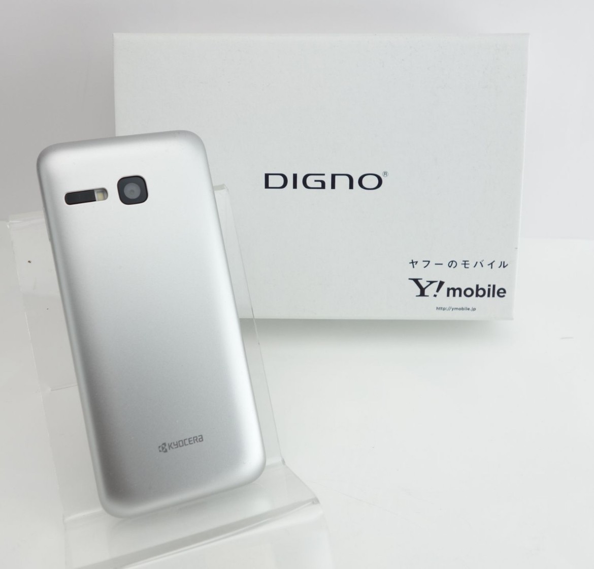 KYOCERA 903KC Silver DIGNO KEITAI3 FLIP PHONE SIM UNLOCKED New