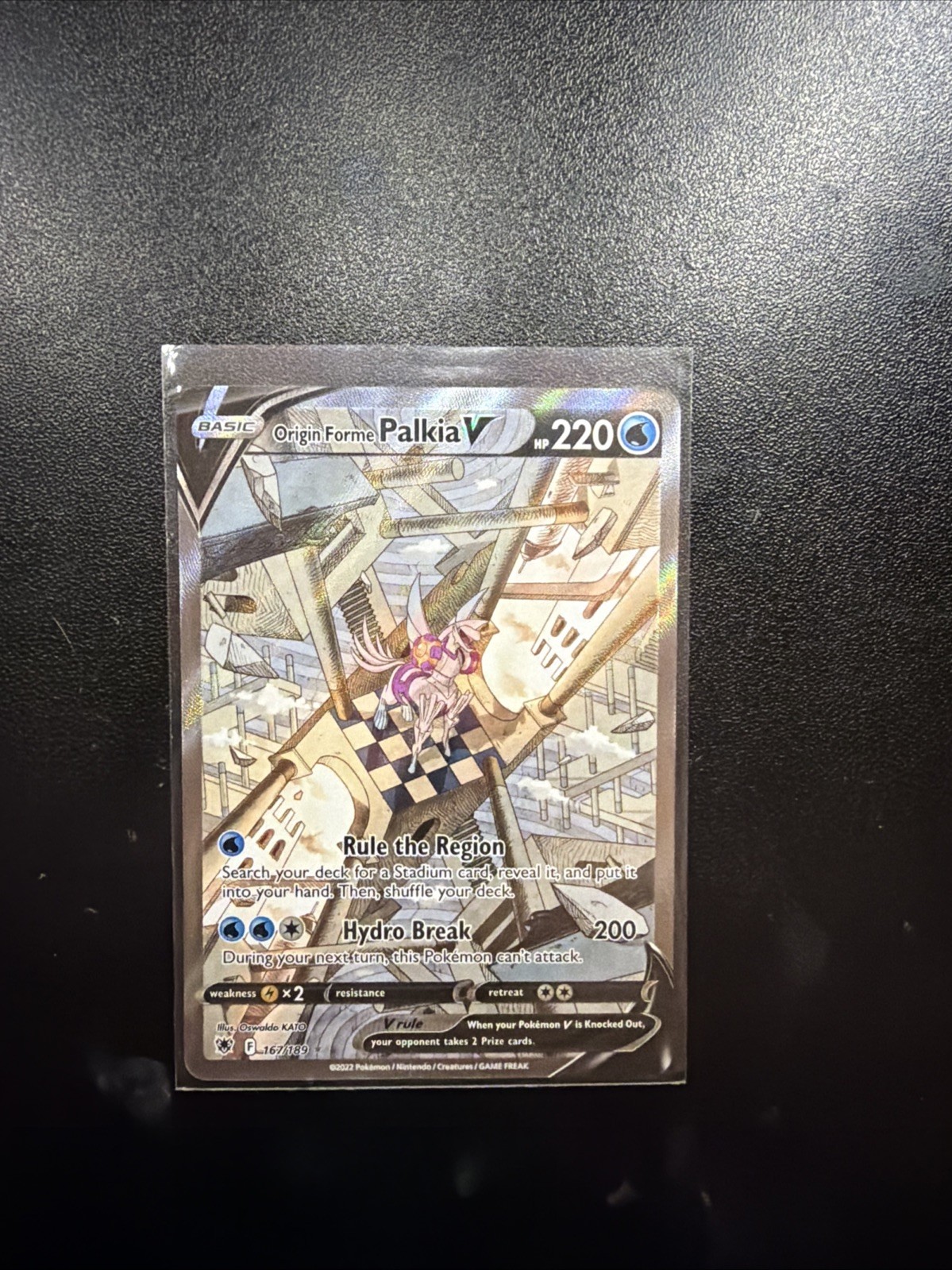 Origin Forme Palkia v 167/189 Pokémon TCG Astral Radiance Alternative Art Rare