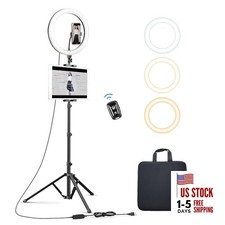 12    Ring Light with Tripod Stand 72    Tall  iPad/Phone Holder, Metal 1