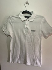 Image of Barbour Men’s White  Polo shirt Size Small P2P- 18” Length- 25”