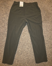 Nine West Side Zip Skinny Olive Solid Dress Pants for Women Size 12 Regular
