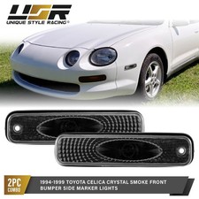 Depo Crystal Smoke Front Bumper Side Marker Lights For 94-99 Toyota Celica St202 Depo Crystal Smoke Front Bumper Side Marker Lights For 94-99 Toyota Celica St202