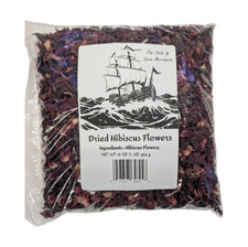 Organic Premium Dried Hibiscus Flowers, Jamaica Tea, pure flowers, 1lb