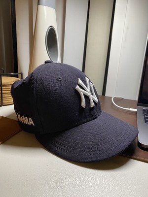 MOMA x New Era New York Yankees Navy Blue Green UnderBrim Fitted Hat Size 7  | eBay