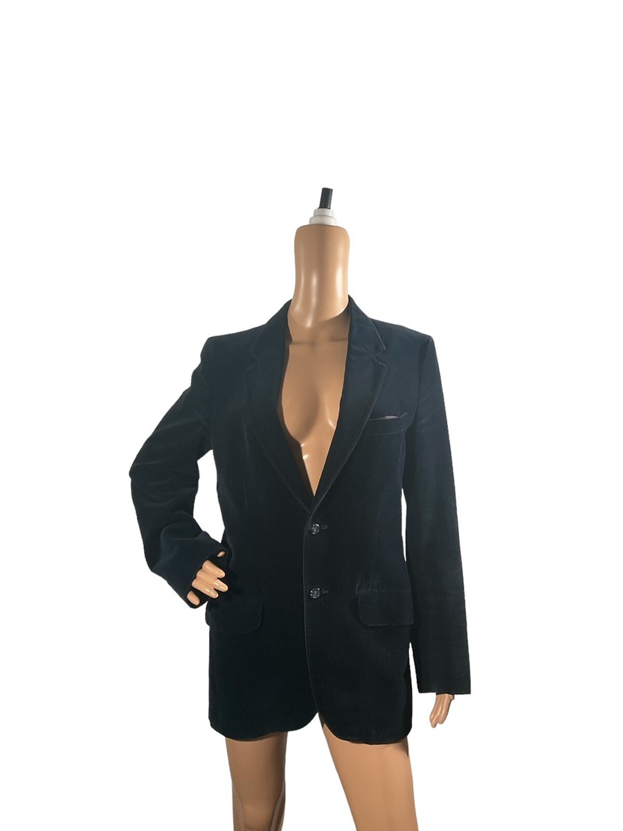 John Collier Blue Velvet 2 Button Mens Suit Jacket Sport John Collier Blue Velvet 2 Button Mens Suit Jacket Sport