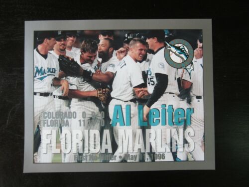 1996 Al Leiter Florida Marlins No Hitter 8 x 10 Photo 5/11/96 - Picture 1 of 2