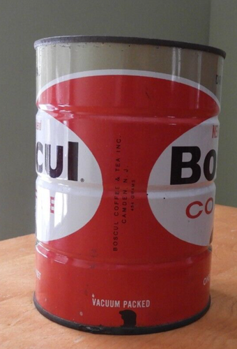 Vintage Boscul One Pound Drip Grind Coffee Can, No Lid, Camden, NJ - Picture 5 of 14