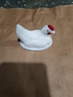 Vintage Westmoreland White Milk Glass Hen Top LID ONLY