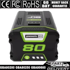 FOR Greenworks 80V Lithium Ion 5.0Ah Rechargeable Li-ion Battery BAB727 GBA80200