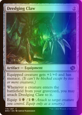MTG Magic the Gathering Dredging Claw (119/416) The Brothers' War LP FOIL