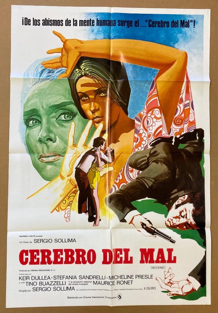 Stefania Sandrelli Dullea DEVIL IN THE BRAIN 1972 27x41 Org Movie