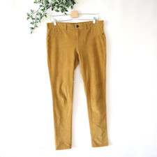 Pilcro Anthropologie Golden Brown Serif Fit Needle Corduroy Pants Size 29