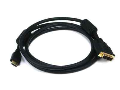 Monoprice High Speed HDMI Cable to DVI Adapter Cable 10ft - w/ Ferrite Cores Bl