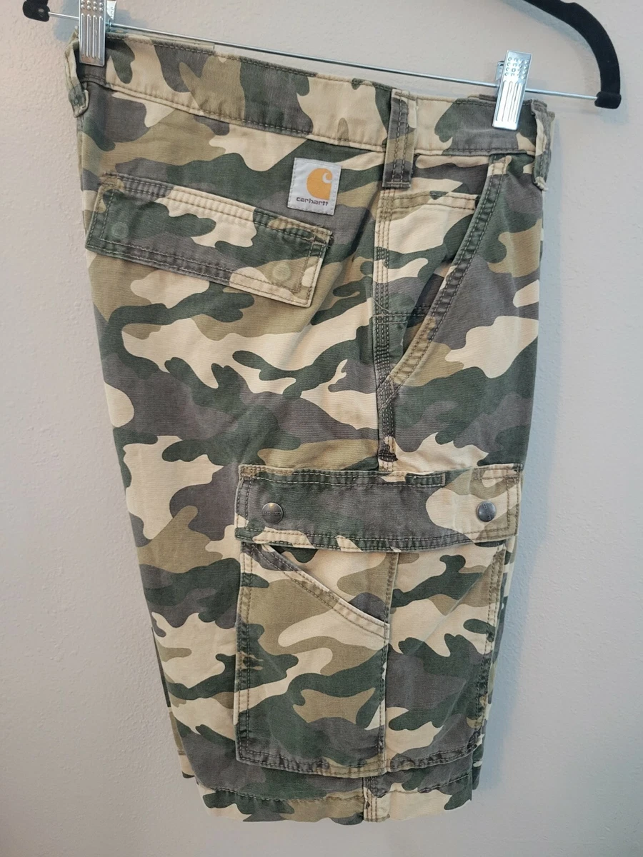 Carhartt rugged cargo camo deals short