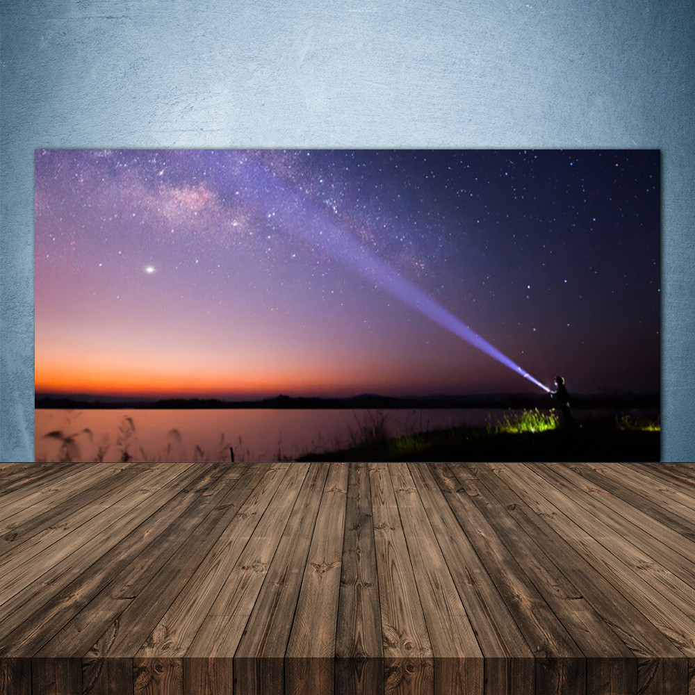 Crédence en verre 140x70 lavable motif mer pour fond de hotte