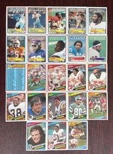 1983 & 1984 Topps Football Card Lot Of 23 Cards Stars & HOFers Manning Theismann