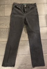 LAUREN Ralph Lauren Women  s Black Denim Jeans Size 10