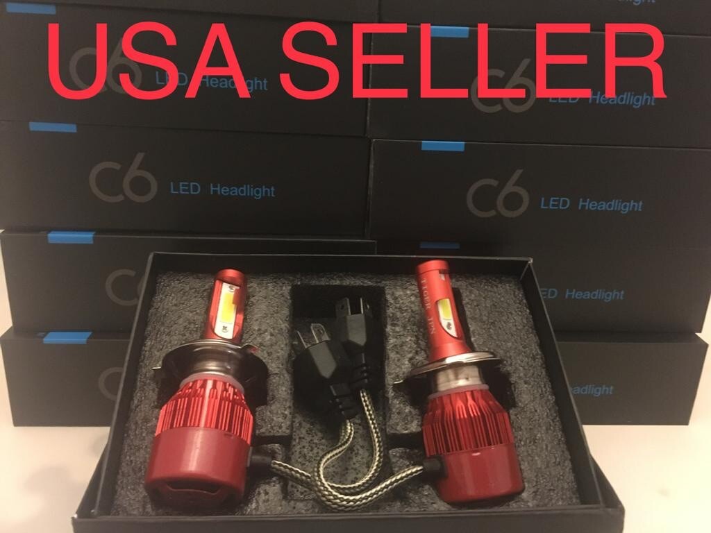 H4 12000K 12K LED Headlight Kit 9003 Light Bulbs Super Purple | eBay