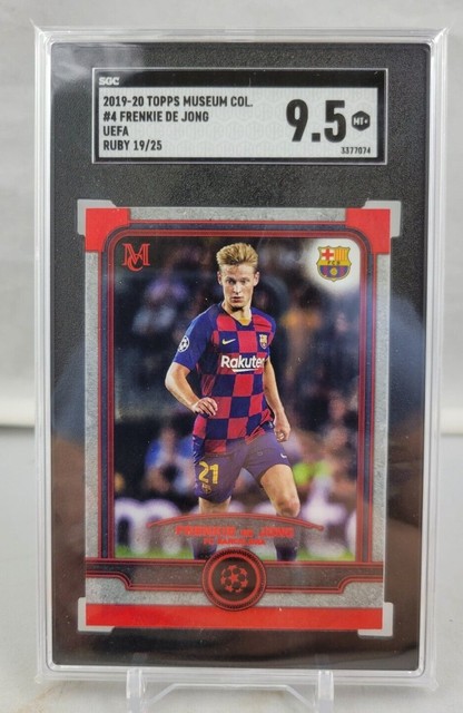 2019-20 Topps Museum Collection #4 Frenkie De Jong UEFA Ruby # /25 SSP SGC 9.5