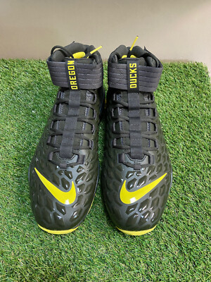 Nike Force Savage Pro 2 Mid Shark Oregon Ducks Sample PE Cleats Sz 16 CI9904-700 Nike Force Savage Pro 2 Mid Shark Oregon Ducks Sample PE  main image 3