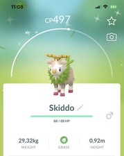 Shiny Skiddo Pokemon Gen6 Go Stesso/30 Giorni Pokémon Gogoat Kalos Leggi Desc
