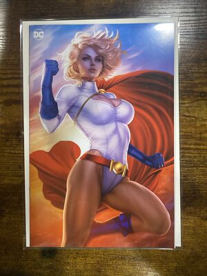 POWER GIRL #1 * NM+ * ARIEL DIAZ VIRGIN 2023 MINIMAL TRADE VARIANT ACTION    