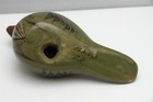 Vintage Signed E.R. Mexico Tonala Pottery Hand Painted Bird Figurine — photo 4