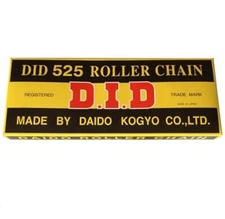 DID Standard 525 Chain 130 Links Natural for Street Motorcycle 525X130RB