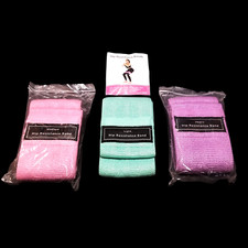 Hip Resistance Bands 3 Pc - Set Physical Fitness Exercise/Workout