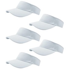 Sport Visors Sun Visor Hats 5 Pieces Adjustable Cap for Women Men Athletic