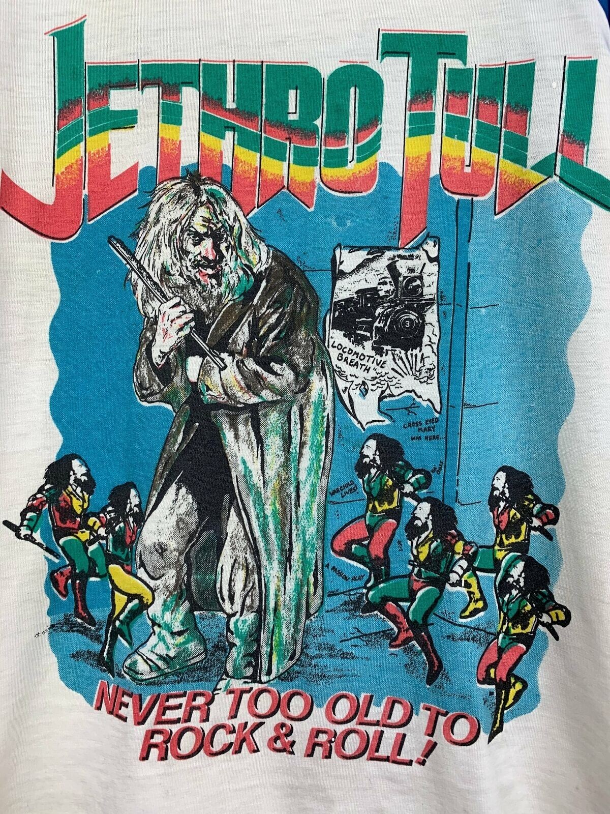 Vintage Jethro Tull Tour T Shirt Black Short Sleeve Unisex All Size S-234XL