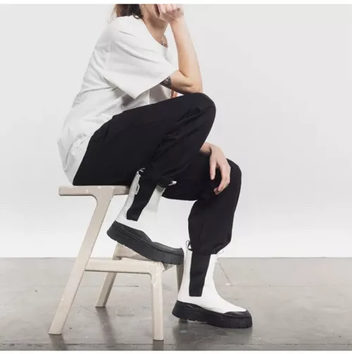 NWD Puma Mayze Stack Chelsea Boot Sneaker 386272-01 - White/Black - 11US