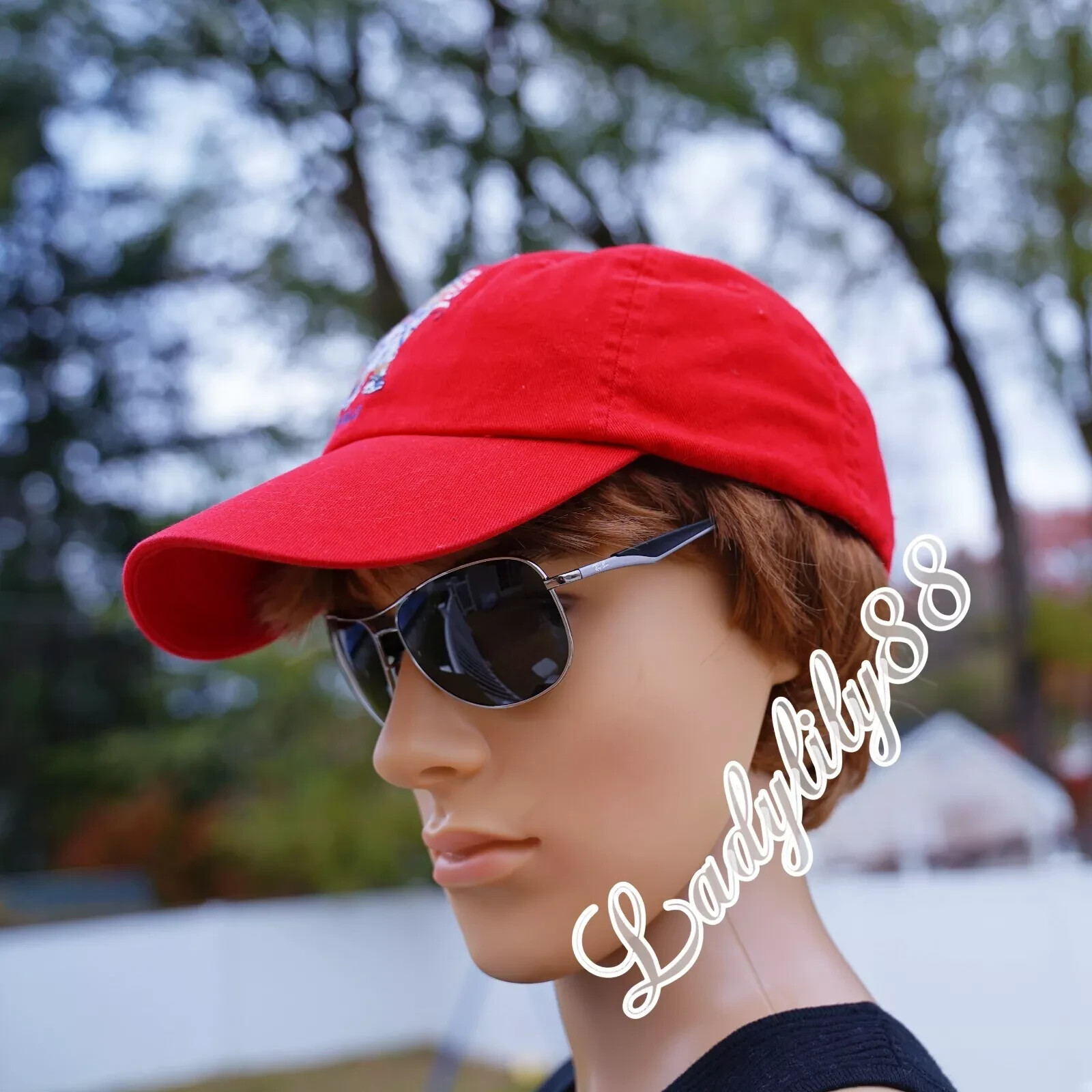 Cappello berretto baseball Polo Ralph Lauren nuovo con etichette pony orso cinturino regolabile autentico