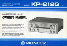 PIONEER Ownwer's Manual Component Car Stereo Centrate Series,kex,kpx,Dex,Cdx