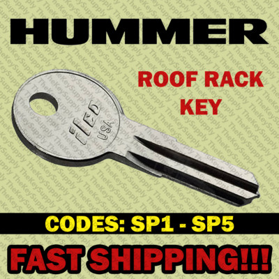 Hummer Roof Rack Key Cut to Your Code SP1 - SP5 | eBay