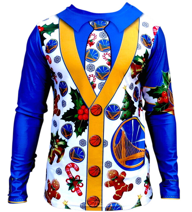 Golden State Warriors Ugly Christmas (sweater) Long Sleeve Faux SHIRT