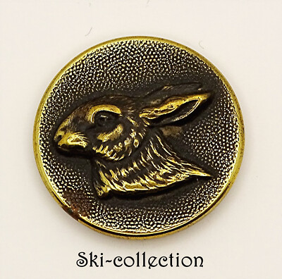 Ancien Bouton De Chasse - Motif Oiseau - Vintage - Pour Collection Ou Décoration