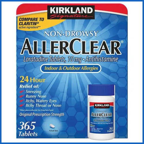 365 Tablets Compare to Claritin Loratadine 10mg Exp9/26 Non-Drowsy Allergy OTC - Picture 2 of 5
