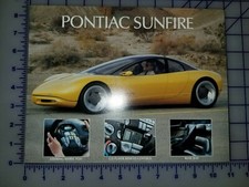 Lot de 150+ feuilles brochure concept Pontiac Sunfire 1990