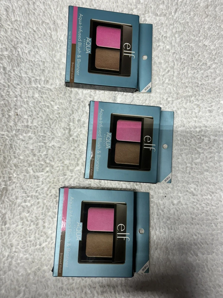 ELF Aqua Beauty Aqua-Infused Blush & Bronzer -Bronzed Violet 0.29 oz (3pack) - Image 4 of 4