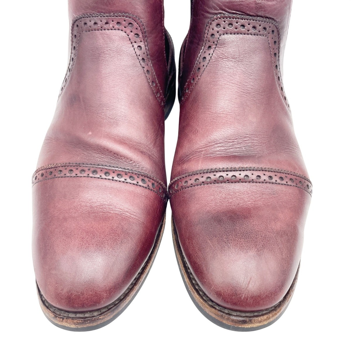 Allen Edmonds Men\'s Burgundy Leather Lombard Cap Toe Chelsea Boot Size 9.5 EEE Allen Edmonds Men main image 2