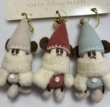 Tokyo Disney Resort 2025 Christmas Lil RingRing Mickey Plush Charm set Japan New
