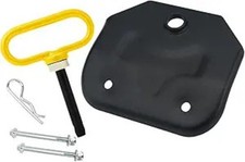 Towing Hitch Kit with Magnetic Hitch Pin - Universal Heavy Duty Color: Yellow
