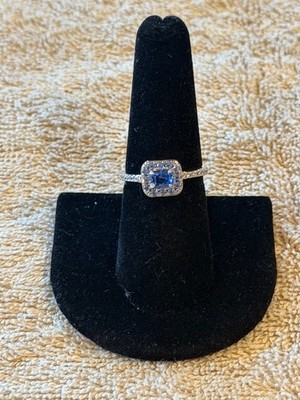 Bomb Party Ring New OG RBP5552 The Moment Is Now Aqua Spinel CZ Rhodium Size 7