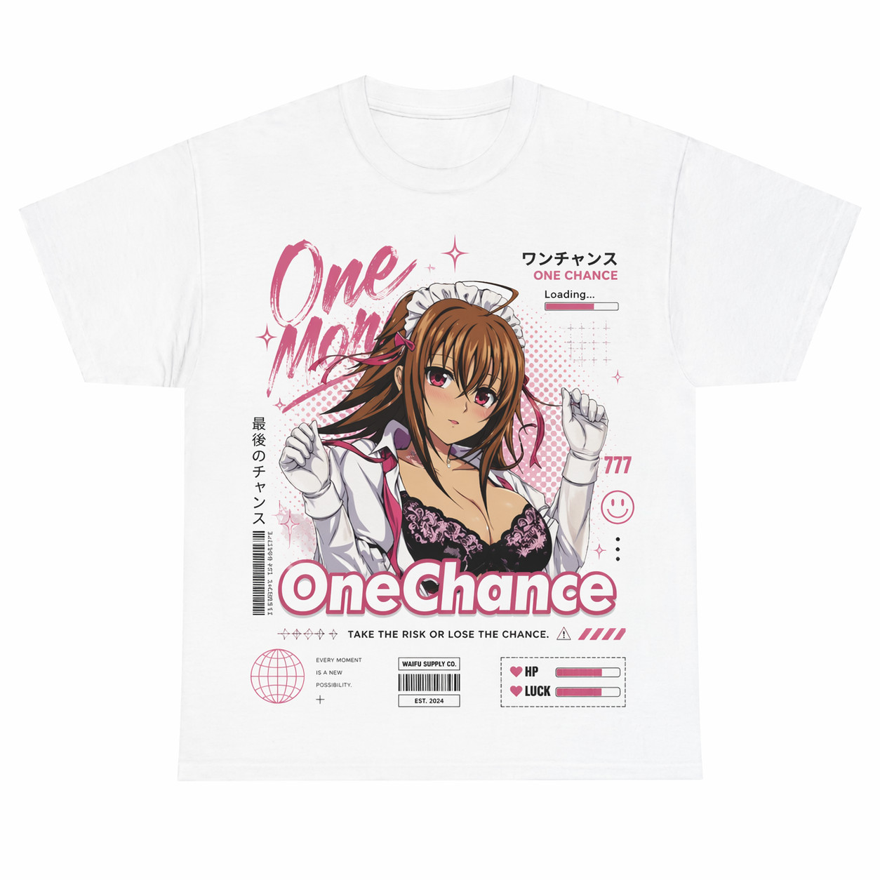 Camisa Japonesa Waifu Supply Co Linda Niña Anime Estilo Ecchi Otaku Regalo Gráfico Camiseta