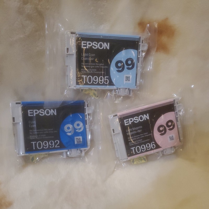 O3M SET 3 EPSON #99 COLOR INK T0996 T0992 T0995 ARTISAN  SEALED